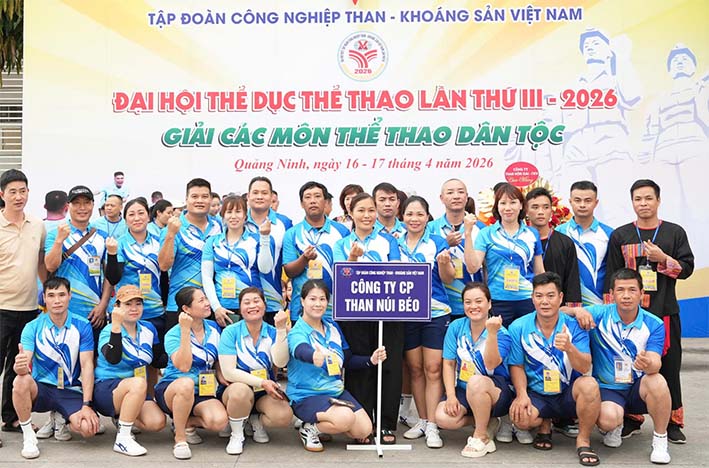 Than Núi Béo giành nhiều huy chương Giải các môn thể thao dân tộc TKV 2026