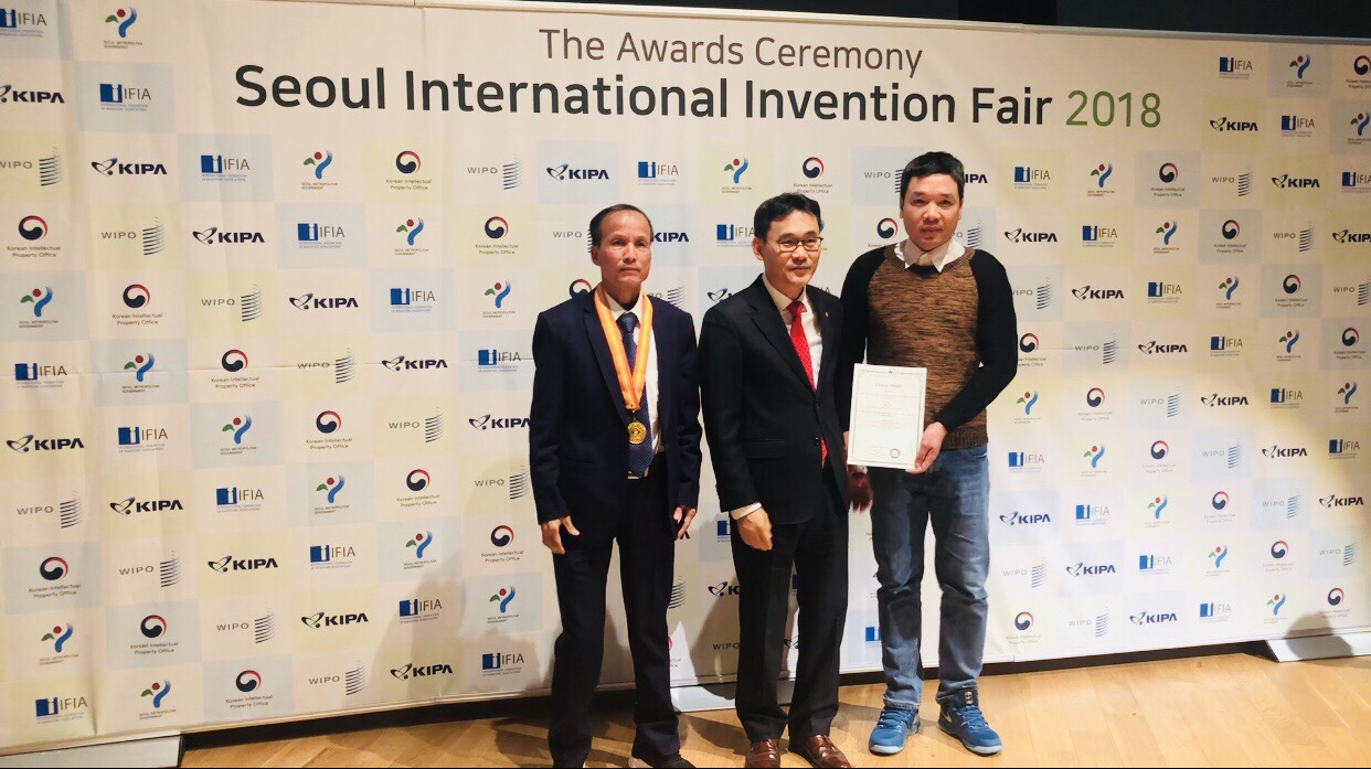 Giành huy chương vàng tại Giải thưởng quốc tế  về Khoa học và Công nghệ 2018