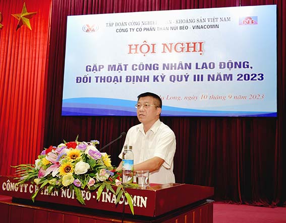 Than Núi Béo tổ chức Hội nghị gặp mặt, đối thoại với công nhân lao động định kỳ quý III năm 2023