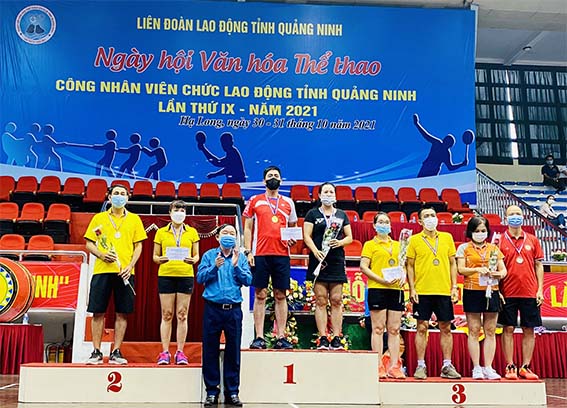 Than Núi Béo giành giải nhì toàn đoàn ngày hội thể thao văn hóa CNVCLĐ cụm Hạ long lần thứ IX năm 2021