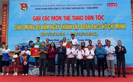 Đoàn Thanh niên Than Núi Béo tổ chức giải thể thao các môn dân tộc chào mừng 95 năm ngày thành lập Đoàn