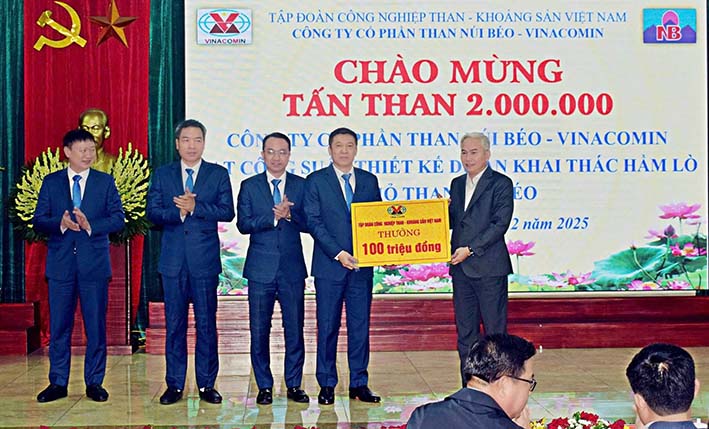 Than Núi Béo đón tấn than Hầm lò thứ 2 Triệu, đạt công suất thiết kế