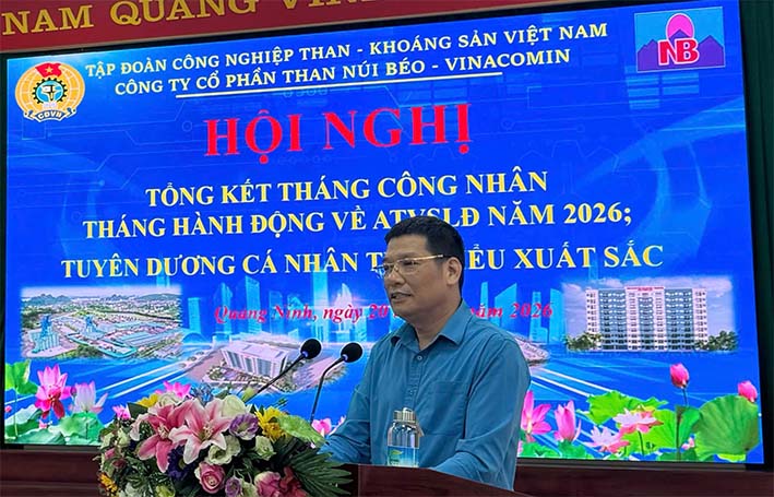 Than Núi Béo tổng kết tháng Công nhân và tháng hành động vệ sinh, an toàn lao động năm 2026