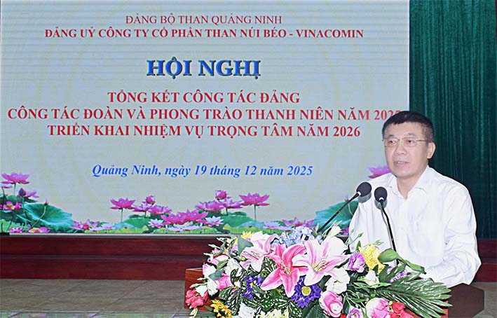 Đảng ủy Than Núi Béo tổ chức Hội nghị tổng kết công tác Đảng năm 2025